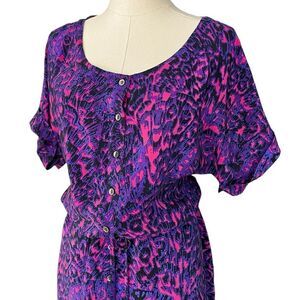 TWELFTH STREET BY CV NWOT cinch waist 100% Silk mini in Pink Size 6